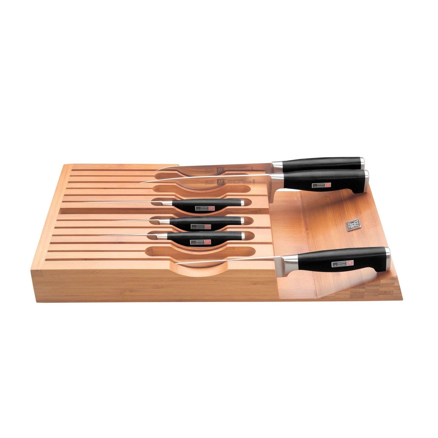 ZWILLING Bamboo Knife Storage Tray β In-Drawer Organizer for 13 Knives-4