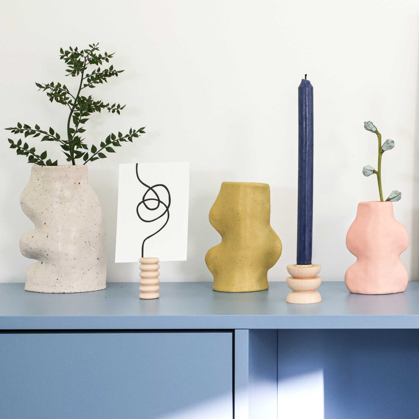 Fluxo Ceramic Vase - Large White-4