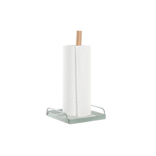 Kitchen Paper holder DKD Home Decor Beige Metal Mint Pinewood (16 x 15 x 29,5 cm) (2 Units)-1