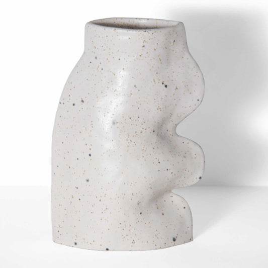 Fluxo Ceramic Vase - Large White-0