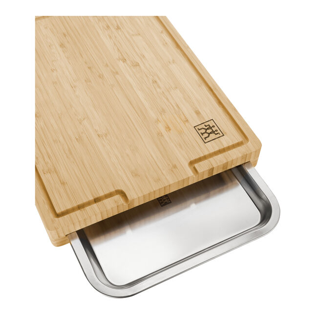 Zwilling BBQ+ Bamboo Cutting Board with Stainless Steel Tray,-4