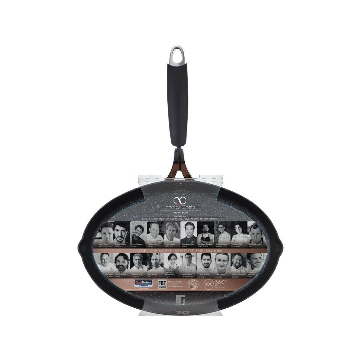 Pan Infinity Chefs Copper Toughened aluminium (Ø 32 cm)-1