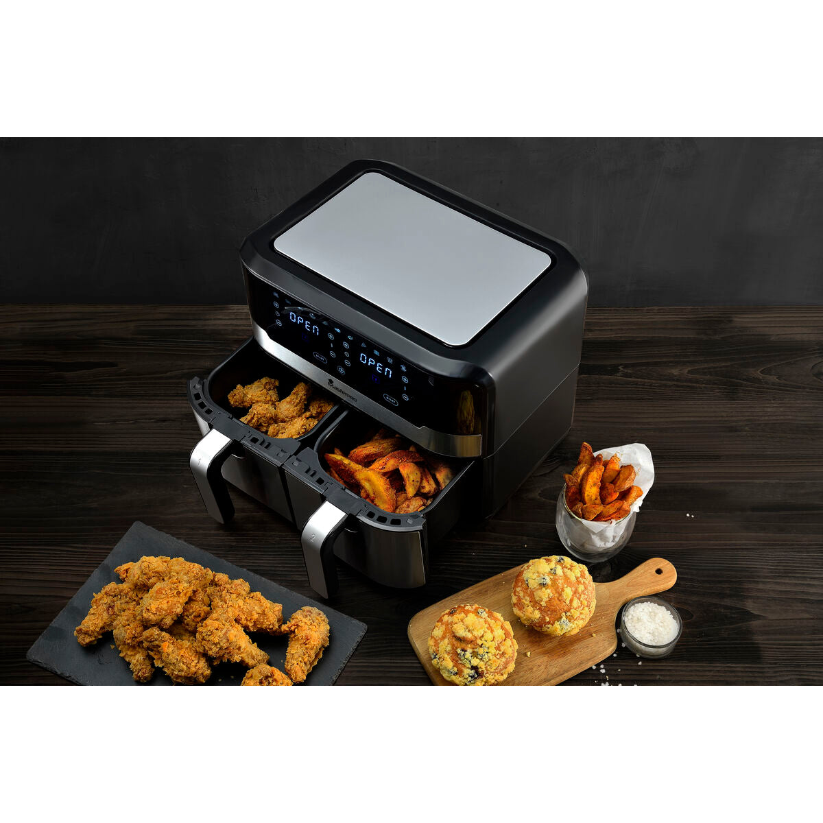 Air Fryer Masterpro Rocket Duo 900 2400 W 9 L Black-1