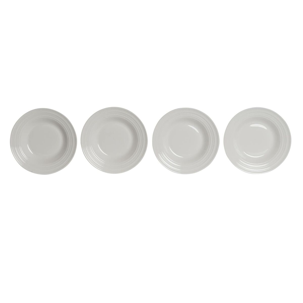 Deep Plate DKD Home Decor White Porcelain 20 x 20 x 3 cm-1