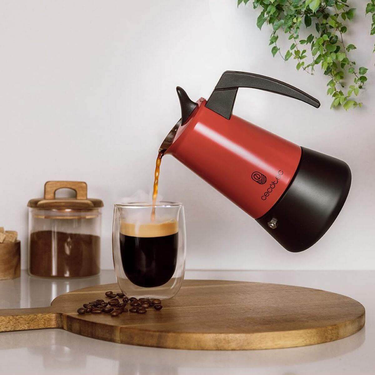 Cecotec Italian Coffee Maker Piccolina 900 Stainless Steel 10 Cups Drip-Free Ergonomic-4