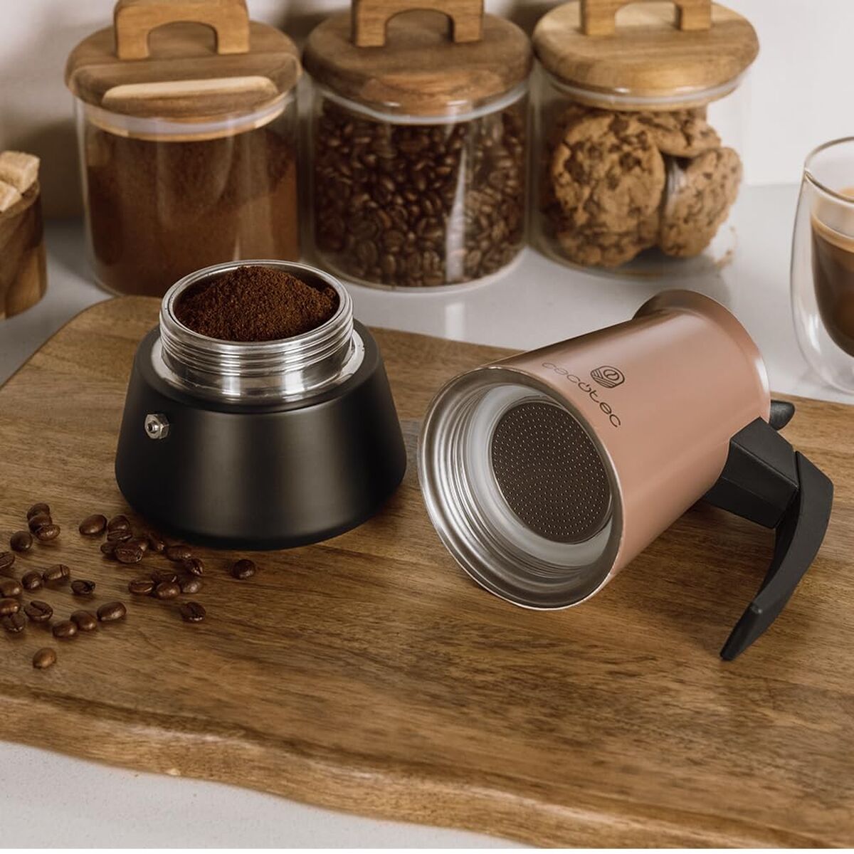 Cecotec Italian Coffee Maker Piccolina 900 Stainless Steel 10 Cups Drip-Free Ergonomic-5