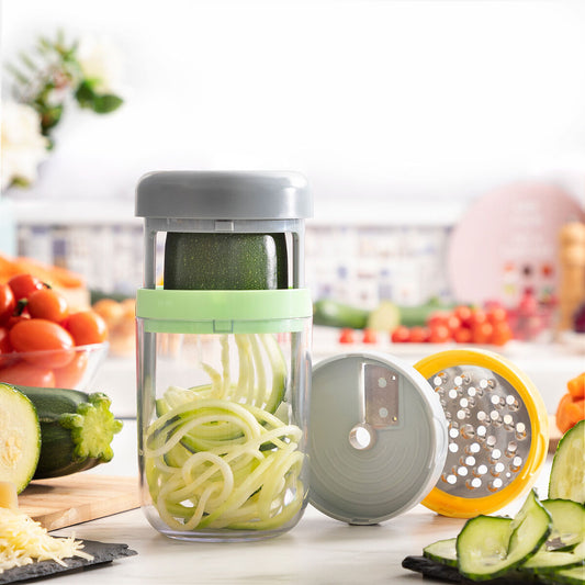 Vegetable Spiral Cutter and Grater with Recipes Vigizer InnovaGoods-0