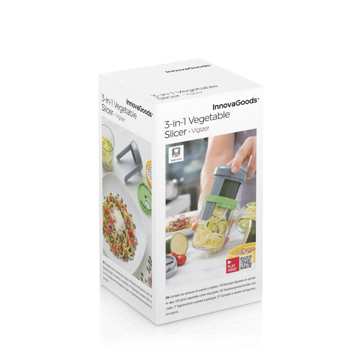 Vegetable Spiral Cutter and Grater with Recipes Vigizer InnovaGoods-1