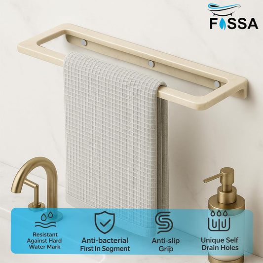 Ceramic Wall Mounted Towel Shelf Ivory Quartz (RM-126)-1