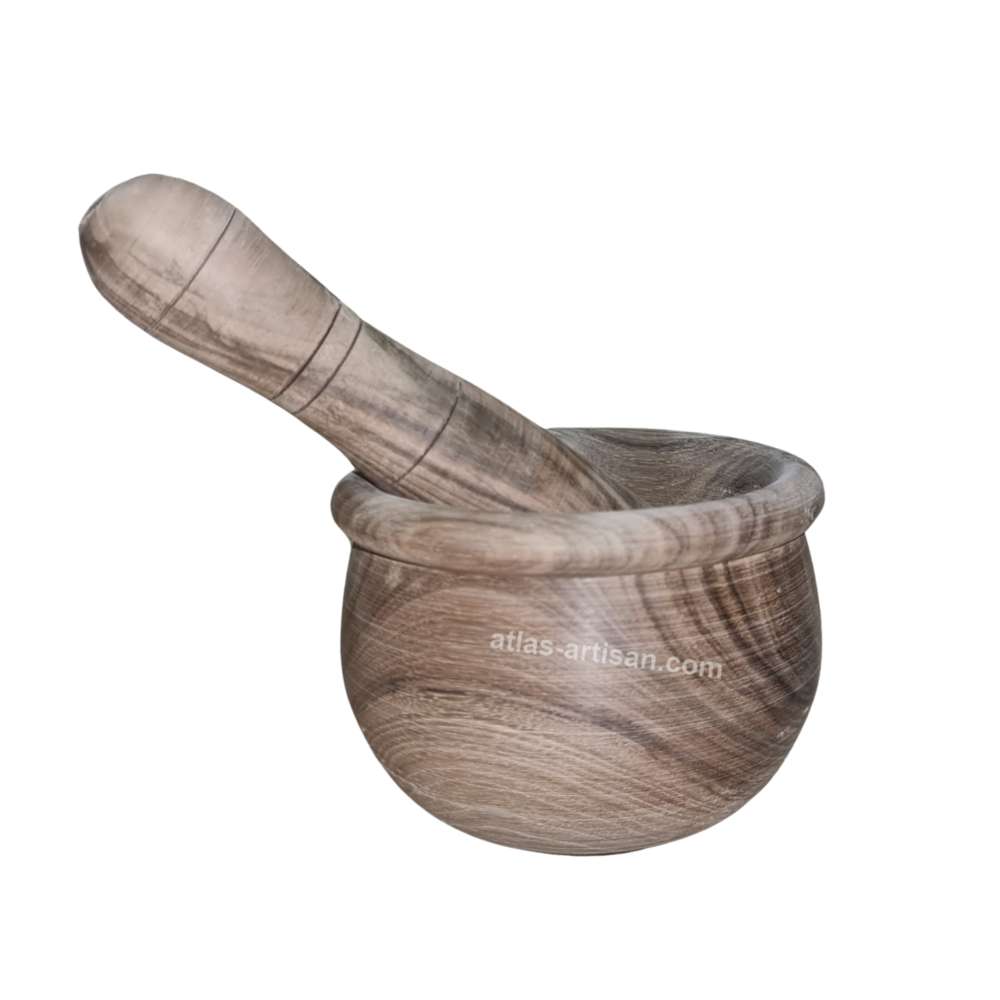 Small Mortar and pestle Walnut-2