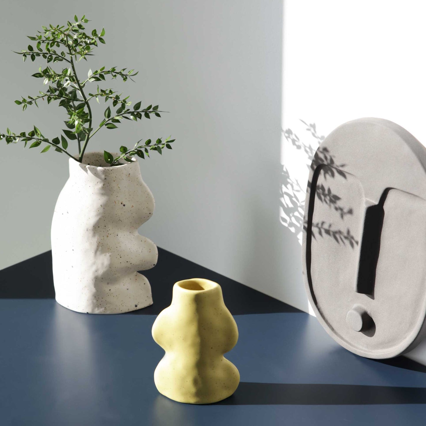 Fluxo Ceramic Vase -  Large White-3