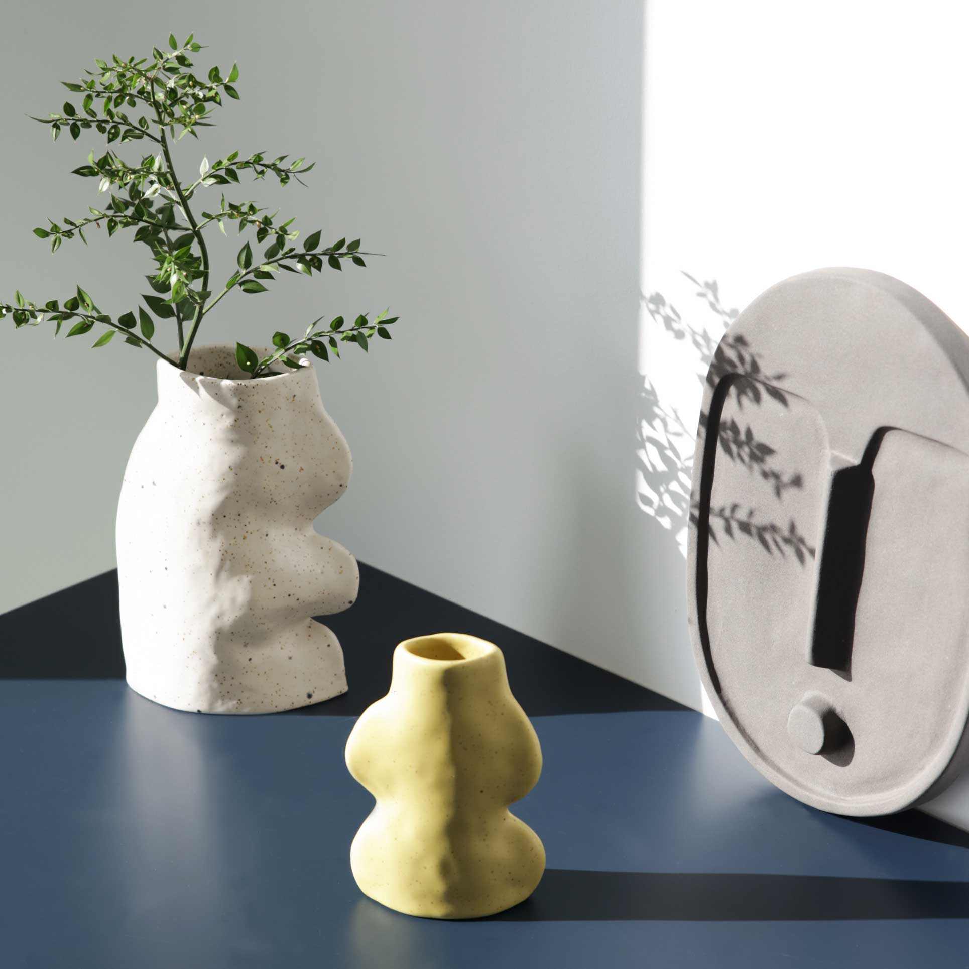 Fluxo Ceramic Vase -  Large White-3